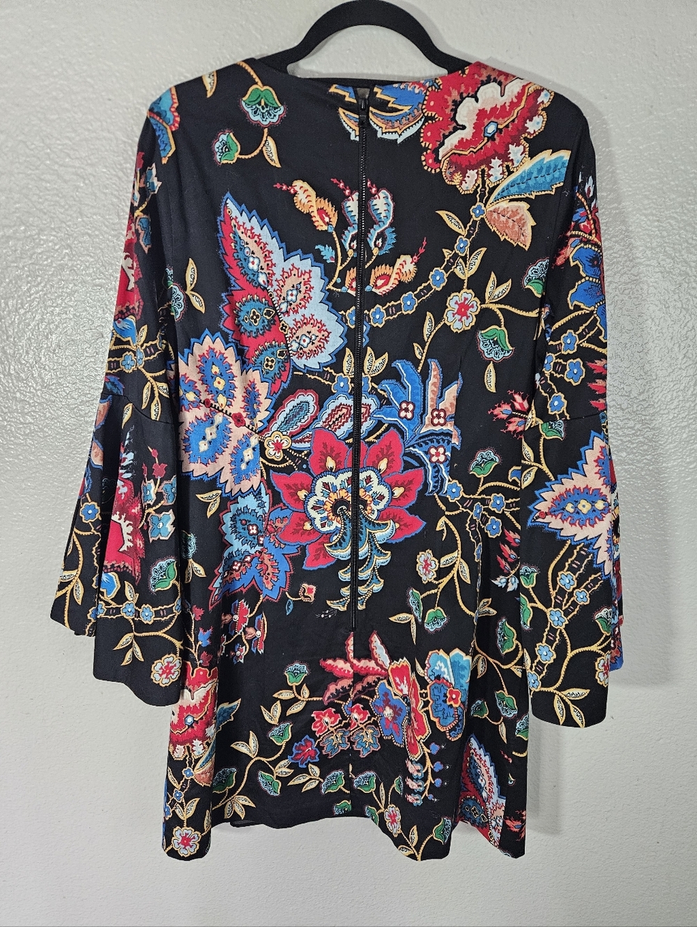 Alice + Olivia Thym Trumpet Sleeve Tunic Dress Size 12 - Picture 9 of 16
